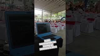 Audio reinforcement service at Bangued East Elementary school. Thank you BECS!