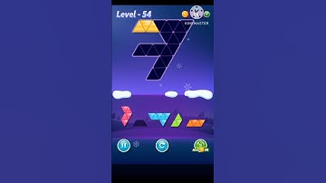 Block triangle puzzle Novice level 54