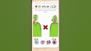 Brain Out Level 389 Challenge!" #relaxingart | The mouse must go to the other side.