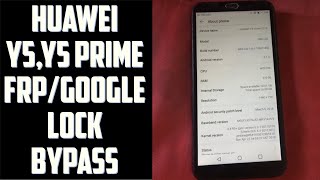 Hauwei y5, y5 prime frp Bypass/ google account unlock without pc (works 100)