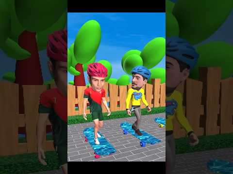 Ronaldo Mr Beast funny jokes Skateboard Speed #shorts #scaryteacher3d #animation
