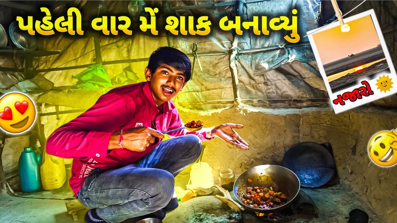 આજે મેં બનાવ્યું રસોઈમાં રીંગણનું શાક! 🍆 રસોઈ કરવી અઘરી છે કે રણનું કામ? 😂 | Mehul Real Vlogs