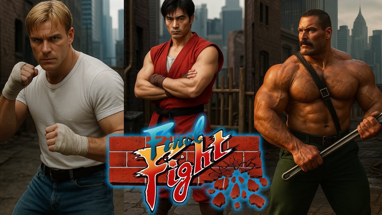 Final Fight - Todos os personagens e inimigos feitos por IA