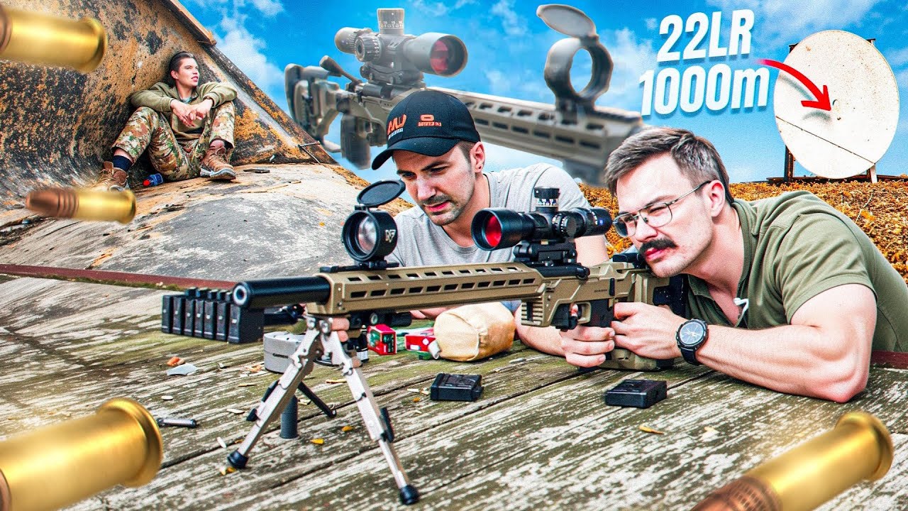 On tire à la 22LR à 1000m