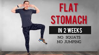 FLAT STOMACH in 2 weeks/40 MIN Standing Abs Workout/No Squat/No Jumping/Abdominales de pie