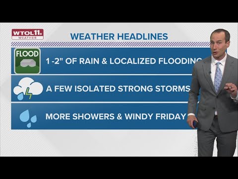 Downpours, scattered strong storms expected Thursday | WTOL 11 Weather