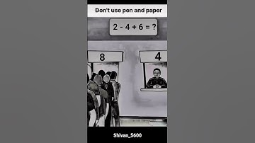2-4+6 = ? | Viral Math Puzzle IQ Test (99% Fail!)" #viral #braintest