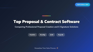 Top Proposal & Contract Software 2025 (Full Comparison)