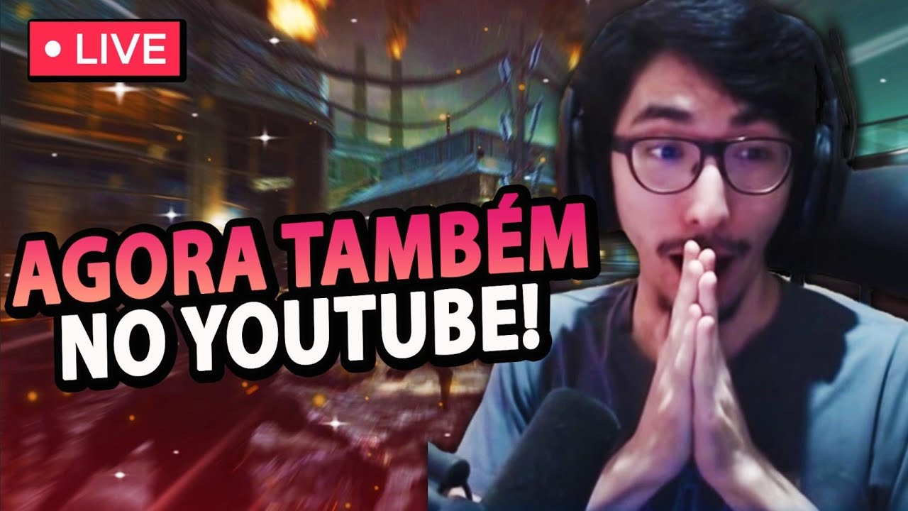 AO VIVO 🔴 PRIMEIRA LIVE OFICIAL no YOUTUBE + TWITCH ao MESMO TEMPO ...