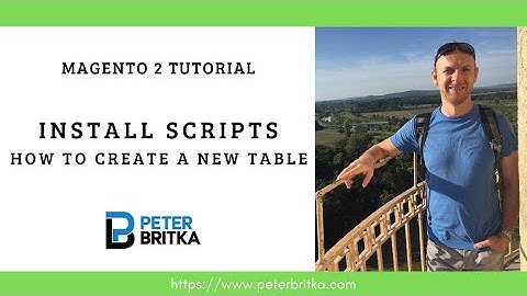Magento 2  - Install scripts