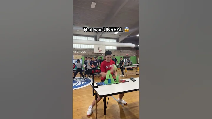 Crazy fast sport stacking 🤯#sportstacking #speedstacking #cupstacking #speedstacks #fast