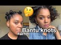 Bantu knots out on medium RELAXED HAIR + RESULTS |peggypeg_