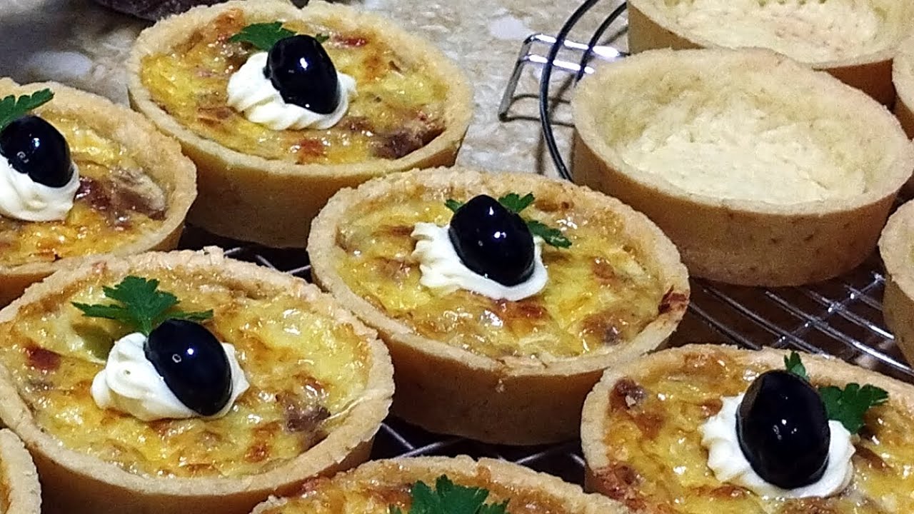 🍽 ميني كيش بعجينة رائعة وحشوة اقتصادية ! 😍  Mini quiche