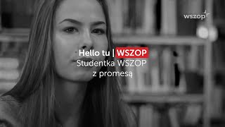 Hello tu WSZOP | Studentka WSZOP z promesą
