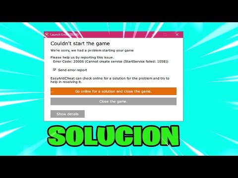 error 1058 fortnite solucion espanol - fortnite erreur 1058