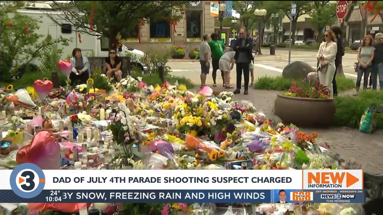Dad of July 4 Illinois parade shooting suspect charged with 7 felony ...