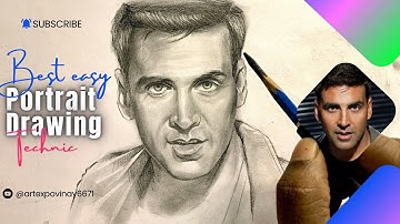 How to Draw akshay kumar | How to draw realistic portrait | easy shading step by step .