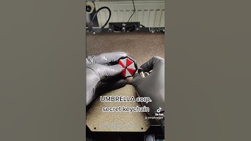 3D printed keychain #3dprinting #umbrellacorp #residentevil #keychain