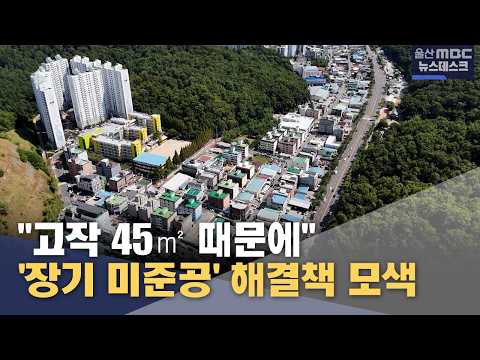 "고작 <strong>45</strong>㎡ 때문에"‥'장기 미준공' 해결책 모색 (2026.07.31/뉴스데스크/울산MBC)
