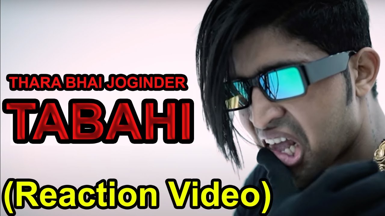 TABAHI - Disstrack | Thara Bhai Joginder | Reaction Video