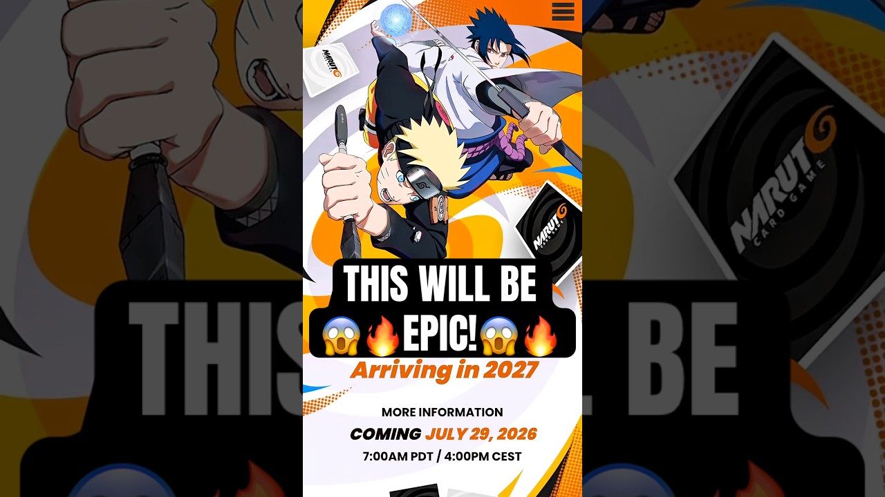 New Naruto Trading Card Game Officially Announced! - YouTube
