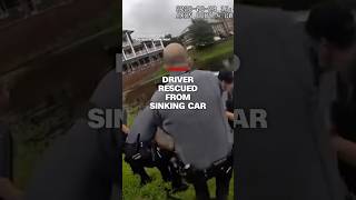 Driver rescued from sinking car