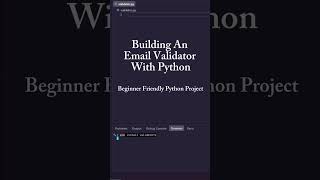 Python Email Validator | CS50p