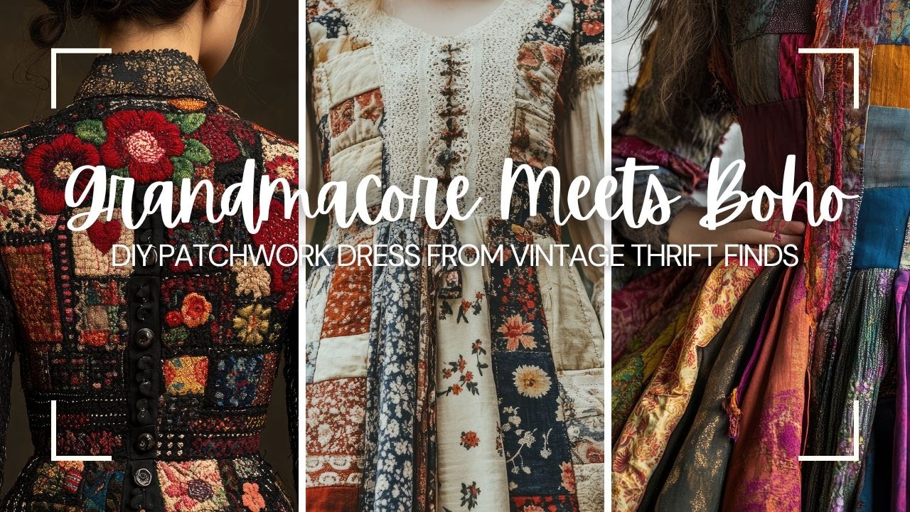 Бабушка встречает бохо: лоскутное платье своими руками из винтажных секонд-хендов