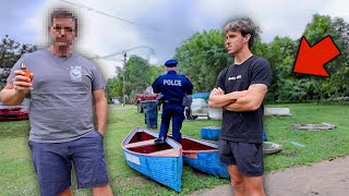 Confronting the man who stole my boat...