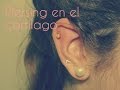 PIERCING en el CARTILAGO 😨😍/  mi EXPERIENCIA!! ❤/ purpurina97