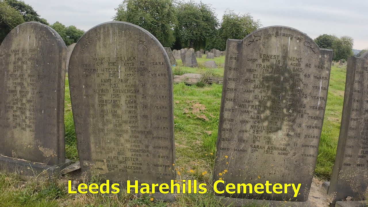 Leeds Harehills Cemetery, Yorkshire, UK: Fascinating Guinea Graves and many CWGC headstones.