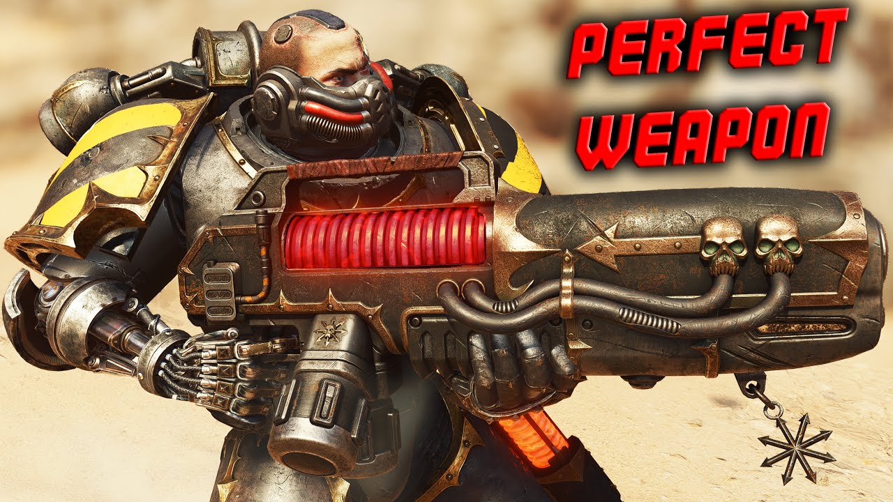 GIFT OF THE DARK MECHANICUS: Automatic Heavy Plasma Cannon - Warhammer 40k: Space Marine 2 (4K, Mod)