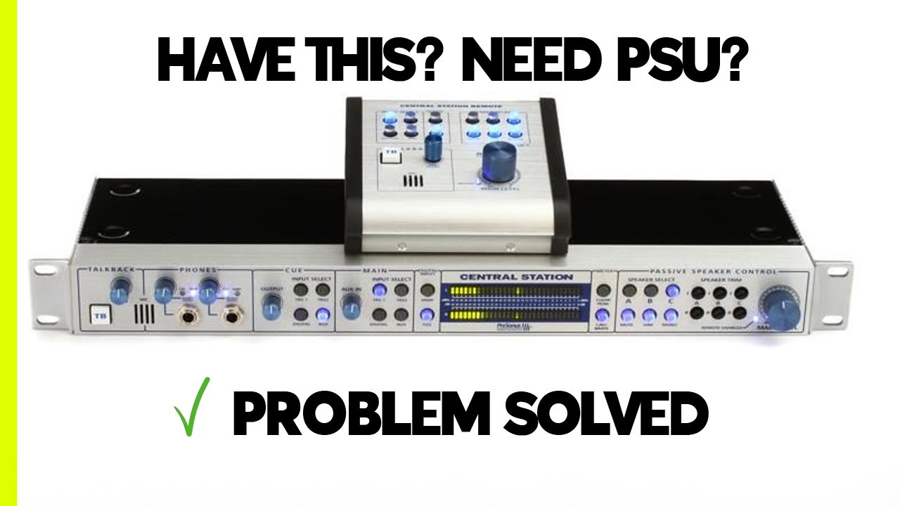 Replacement Power Supply for Presonus Central Station V1 - 5 pin