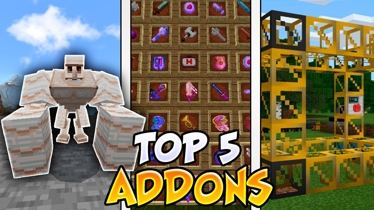 ️ TOP 5 MODS SURVIVAL PARA MINECRAFT PE (Bedrock) 1.16.201+ - YouTube