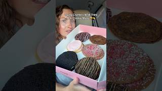 Trying Crumbl’s NEW Thins ONLY Cookie Menu 🤏🍪 #crumbl #cookies #newfood #fastfood #foodreview