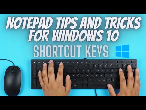 Notepad Keyboard Shortcut Keys || Tips And Tricks || Notpad Tips || UBT Services || 2020