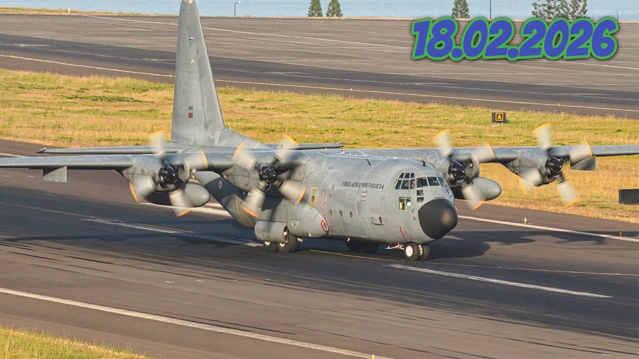 Madeira Airport Landings and Takeoffs 18.02.2026