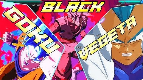 FighterZ Goku Black SSGSS Goku and Vegeta Combo Assists