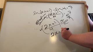 Solving Log Equations (Type 5)
