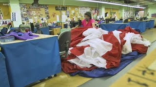 San Antonio company makes huge flags for Biden-Harris inauguration