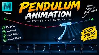 🎬 Pendulum Animation in Maya 🔥| Step-by-Step Tutorial for Beginners | Timing & Spacing #3danimation