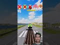 🚘 Cr7 ❌ Messi ❌ Mbappe ❌ Haaland ❌ Neymar 😱 Jump Challenge 🚀⚽ #shorts #simulator #beamng #youtube