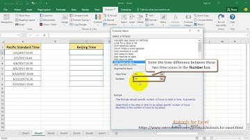 How to convert date time from one time zone to another in Excel
