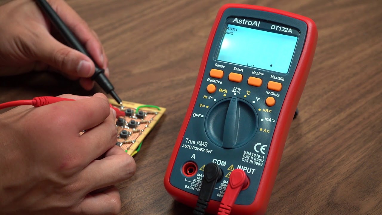 AstroAI Digital Multimeter, Voltmeter 1.5v/9v/12v Battery Voltage Tester  Auto-Ranging/Ohmmeter/DMM with Non-Contact Voltage Function, Accurately