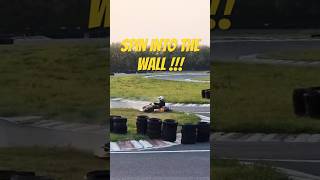 Spin into the wall - rotax max 125 #karting #rotax #rotax125 #rotaxmap #fail #spin #racing #speed