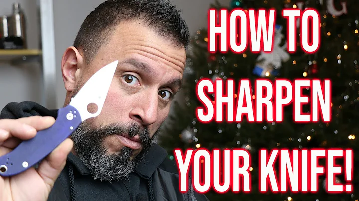 How To Sharpen Your Knife Blade Using The Spyderco Tri-Angle Sharpmaker!
