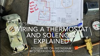 Wiring a Thermostat and Solenoid explained