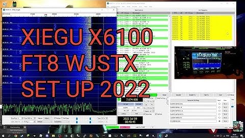 XIEGU X6100 - WJSTX FT8- 2022 FULL SET UP - TEST