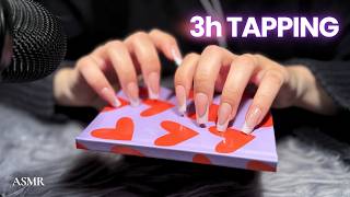 ASMR - 3 Hours Tapping and Scratching Compilation (No Talking)