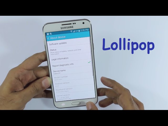 Samsung Galaxy E7 Android 5.0 Lollipop Update Easily Review and Tutorial